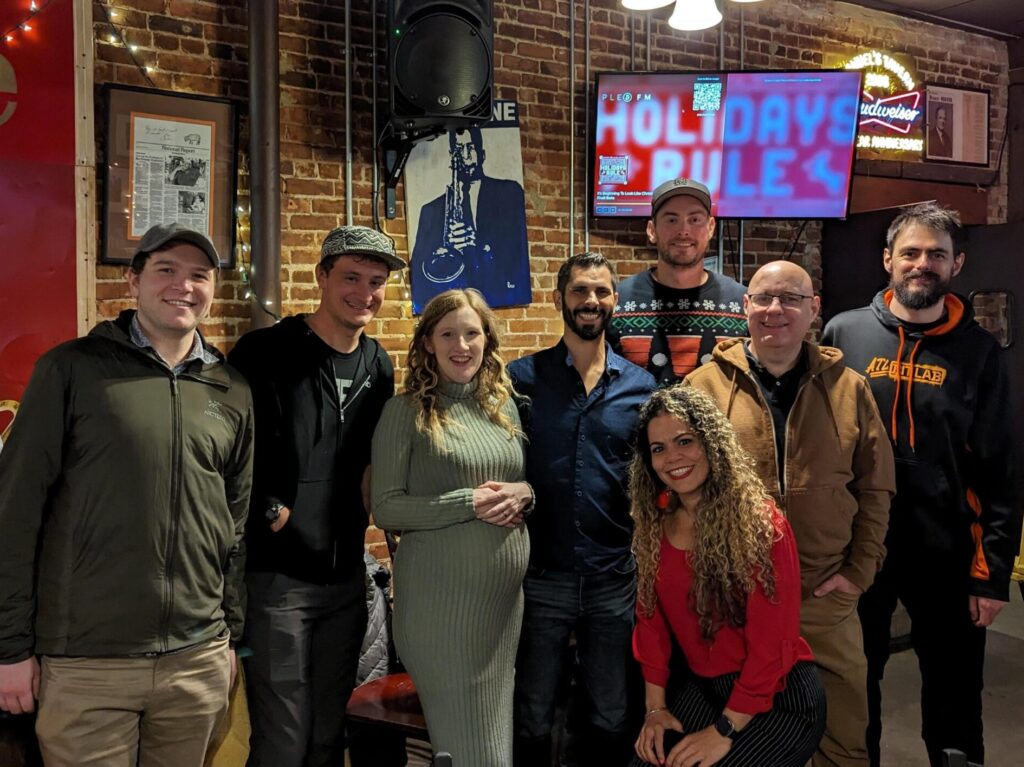 People having fun out our 2023 holiday party! This is bitcoin in Atlanta!